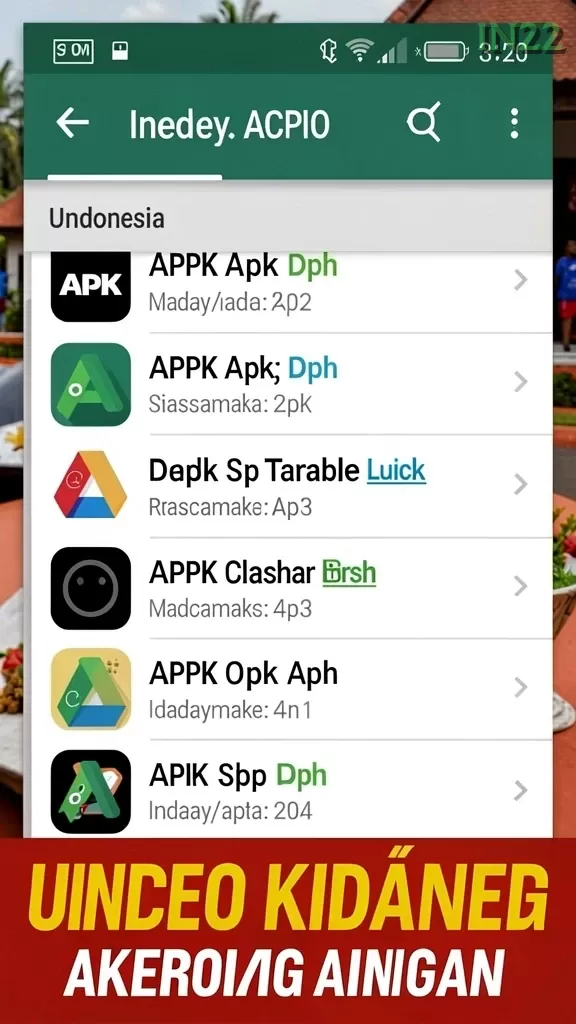 Galeri pratinjau visual in22 build APK resmi terbaru